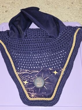 Gold & Purple Ear Bonnet